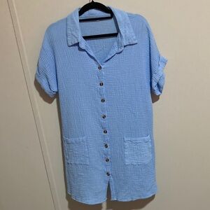Women’s light blue dress